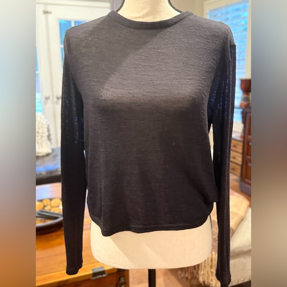 Black Long Sleeve Women's Top